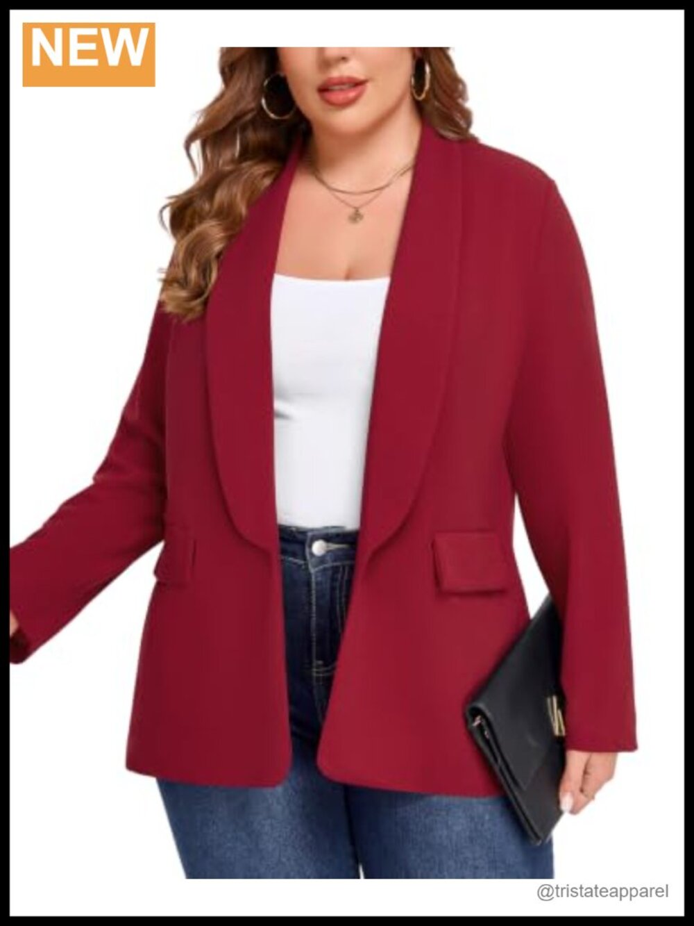 Plus Size One Button Shawl Lapel Blazer Long Sleeve Business Casual Jacket